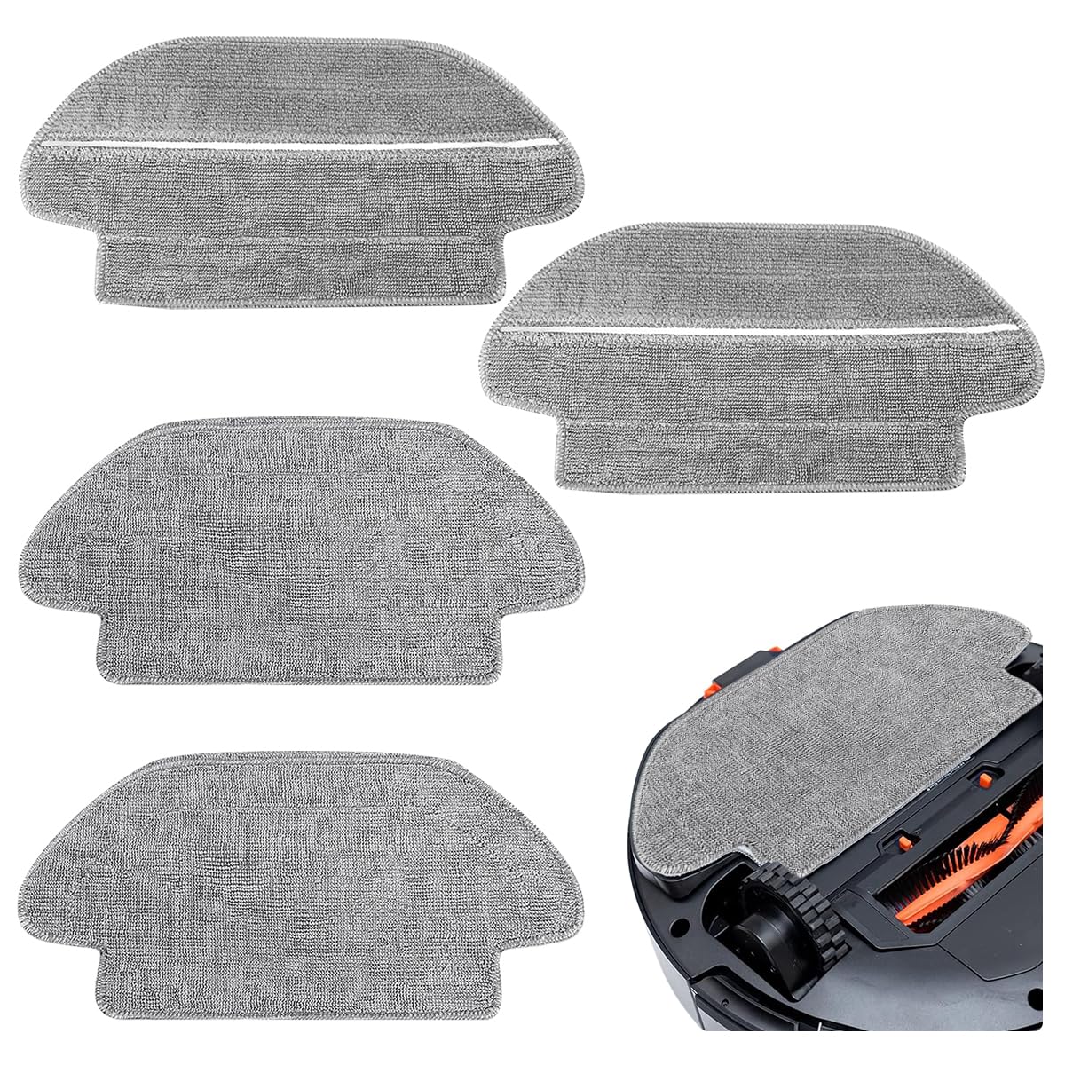 Verilux Mopping Cloth for Mi Robot Robot Vacuum Cleaner S10 Microfiber Absorbent Wet & Dry Use Mop Cloth Replacements for Vacuum S10 Verilux Mopping Cloth for Mi Robot Robot Vacuum Cleaner S10 Microfiber Absorbent Wet & Dry Use Mop Cloth Replacements for Vacuum S10